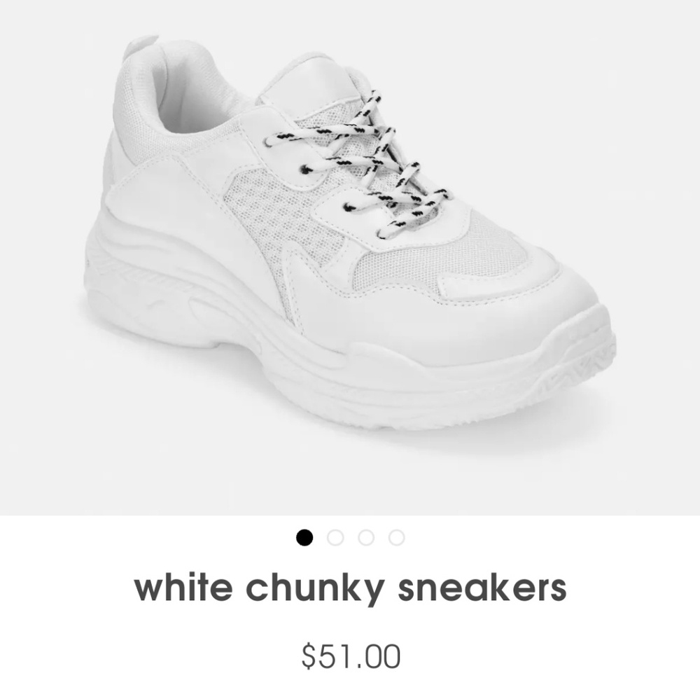 Missguided White Chunky Sneakers